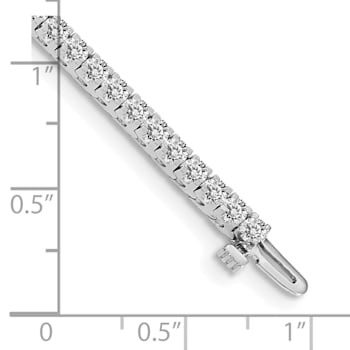 14K White Gold Lab Grown Diamond VS/SI GH, Tennis Bracelet