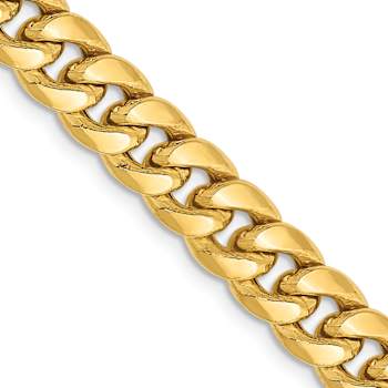 14k Yellow Gold 6.75mm Miami Cuban Link 20 Inch Chain