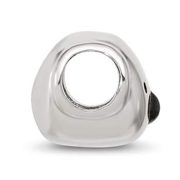 Sterling Silver Enamel Koala Bear Face Bead