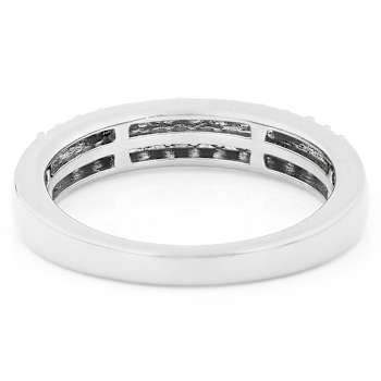 Lab-Grown Diamond Band Ring In Sterling Silver 0.40ctw