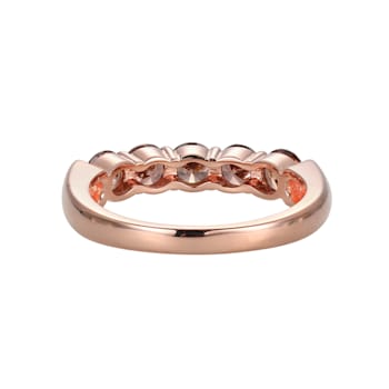 Mocha Cubic Zirconia 18k Rose Gold Over Sterling Silver Ring 1.55ctw