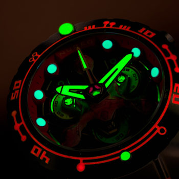 Nubeo Opportunity Chronograph Star Trek First Contact Day Red Stainless
Band Limited Edition Watch