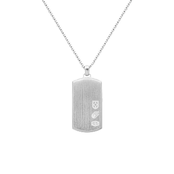 Vezeto Dog Tag Silver Meteorite