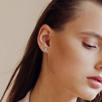 4ctw Heart Sky Blue Topaz Stud Earrings in Sterling Silver