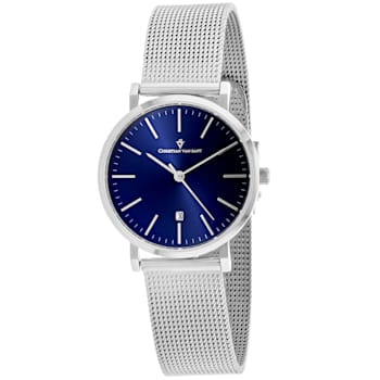 Christian Van Sant Women's Paradigm Blue Dial, Stainless Steel Watch