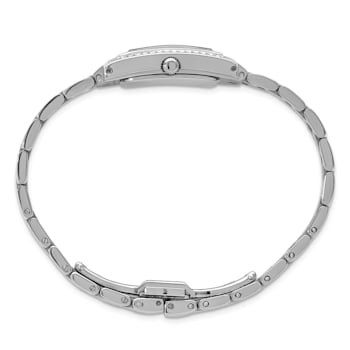 Ladies Charles Hubert Solid Stainless Steel Black Dial 20x25mm Watch