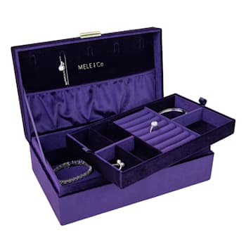 Mele and Co Jewel Velvet Jewelry Box