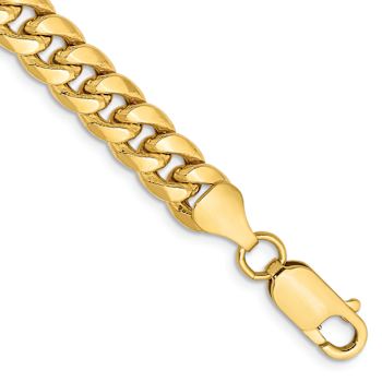 14k Yellow Gold 6.75mm Miami Cuban Link 22 Inch Chain
