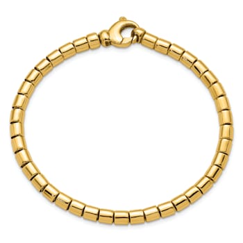 14K Yellow Gold 4.8mm ID Oval Link 8 inch Bracelet
