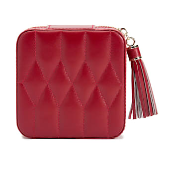 Caroline Zip Jewelry Case Red By Wolf