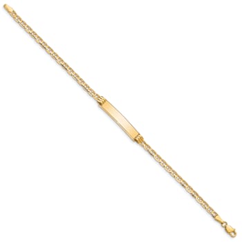 10k Yellow Gold Mariner Link ID Bracelet
