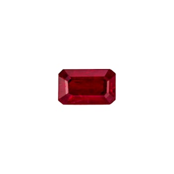Ruby 5x3mm Emerald Cut 0.30ct
