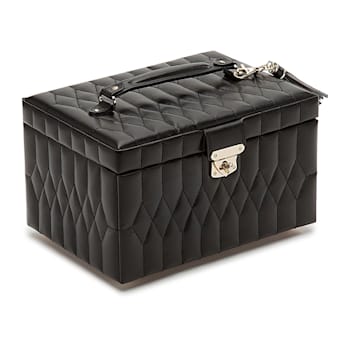 Caroline Medium Jewelry Box Black By Wolf