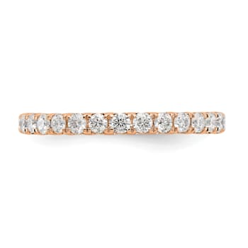 14K Rose Gold Lab Grown Diamond SI1/SI2, G H I, Eternity Band