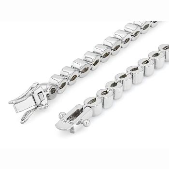 Sky Blue Topaz Tennis Bracelet In Sterling Silver 7.86ctw