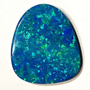 Opal on Ironstone 24x21mm Free-Form Doublet 17.55ct