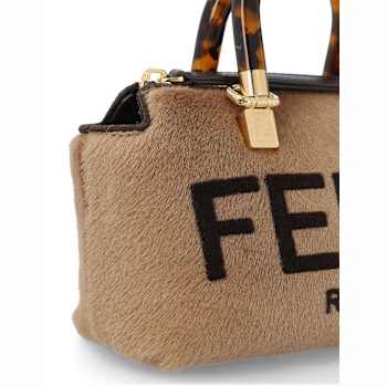 Fendi Roma By The Way Lamb Fur Mini Cross Body Bag