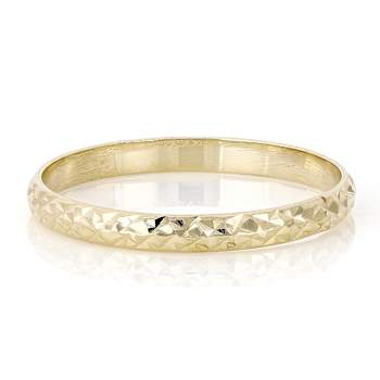 Diamond-Cut Band Ring In 6K Gold