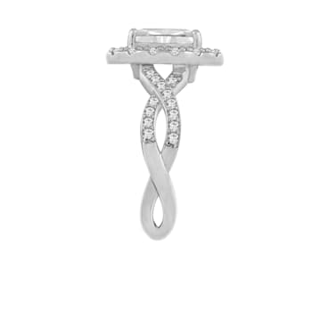 White Cubic Zirconia Platinum Over Sterling Silver Ring 2.68ctw
