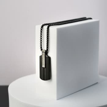 Atlantica Dog Tag Ebony Meteorite