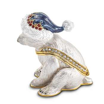 NOELLE Cuddly Polar Bear Cub Trinket Box