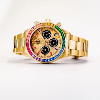 Duxot Accelero Meteorite Chronograph Yellow Dial Yellow Stainless Steel
Band Limited Edition Watch