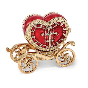 SCARLET HEART Carriage with Ring Pad Trinket Box