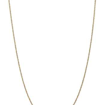 14k Yellow Gold 1.7mm Solid Rope 22 Inch Chain