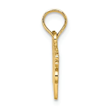 14k Yellow Gold Police Officer's Mom pendant