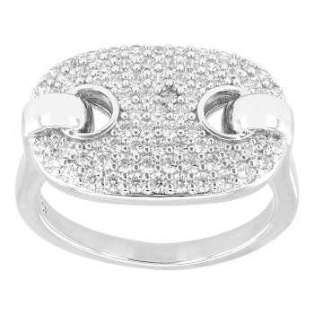 Mariner Link CZ Ring In Sterling Silver