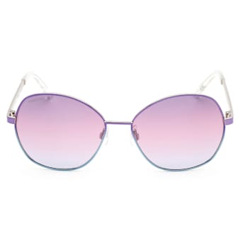 Swarovski Violet and Blue Frame / Violet Lens Sunglasses