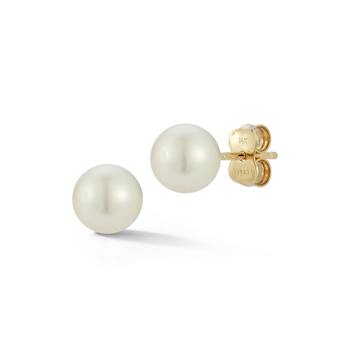 Bellissima Gold 14K Yellow Gold 6mm Freshwater Pearl Studs