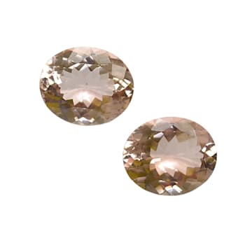 Morganite 12x10mm Oval Matched Pair 7.91ctw