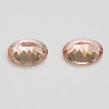 Morganite 12x10mm Oval Matched Pair 7.91ctw
