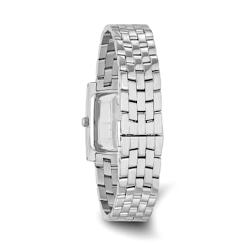 Ladies Charles Hubert Solid Stainless Steel White Dial 20x25mm Watch