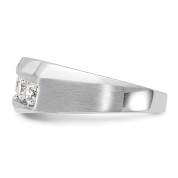 Rhodium Over 10K White Gold Lab Grown Diamond SI1/SI2, G H I, Men's
5-Stone Ring