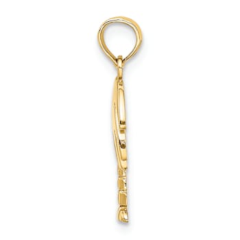 10K Yellow Gold Charleston Palm Tree Charm