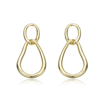 Golden Harmony Dangle Earrings In 14K Gold Over Brass