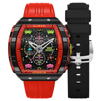 Nubeo Magellan Chronograph Space Invaders Red Stainless Steel Band
Limited Edition Watch