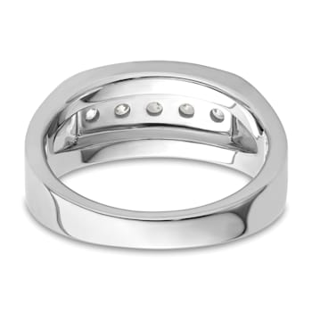 14K Yellow and White Gold Lab Grown Diamond SI1/SI2, G H I, Men's Ring