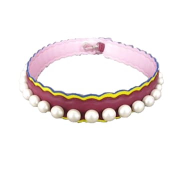 Fendi Strap You Pearl Embellished Black Cherry Lemon Handbag Shoulder Strap