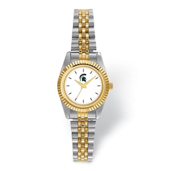 LogoArt Michigan State University Pro Two-tone Ladies Watch