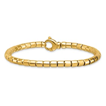 14K Yellow Gold 4.8mm ID Oval Link 8 inch Bracelet