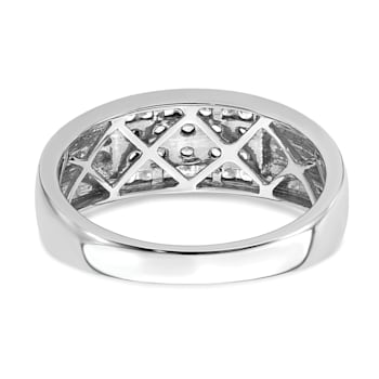 10K White Gold Lab Grown Diamond VS/SI GH, Men's Ring