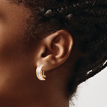 14k Yellow Gold, 14k White Gold and 14k Rose Gold Non-Pierced Earrings