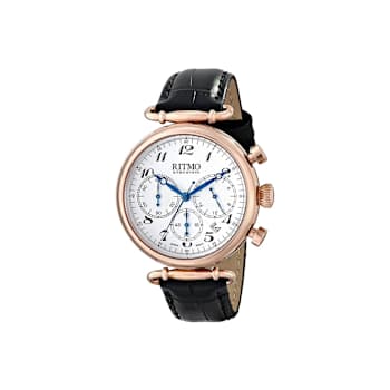 RITMO MUNDO Unisex Black Corinthian Analog Watch