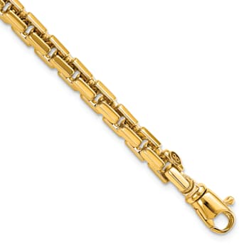 14K Yellow Gold Polished Chain Bracelet