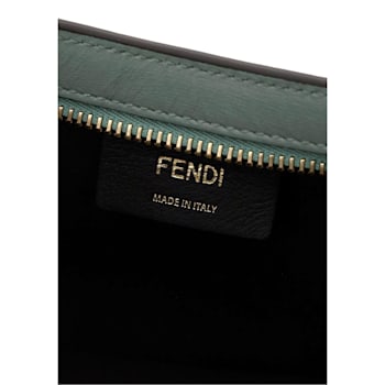 Fendi O'Lock Swing Tiffany Blue Calf Leather Small Hobo Shoulder Bag