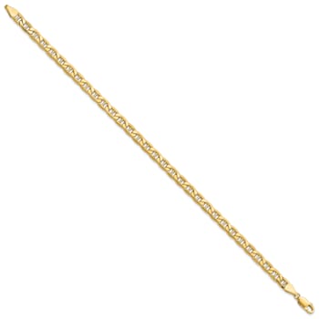 10k Yellow Gold 5.5mm Mariner Link Bracelet
