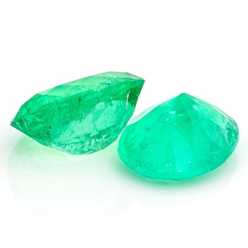 Colombian Emerald 8x6mm Oval Set of 2 1.68ctw